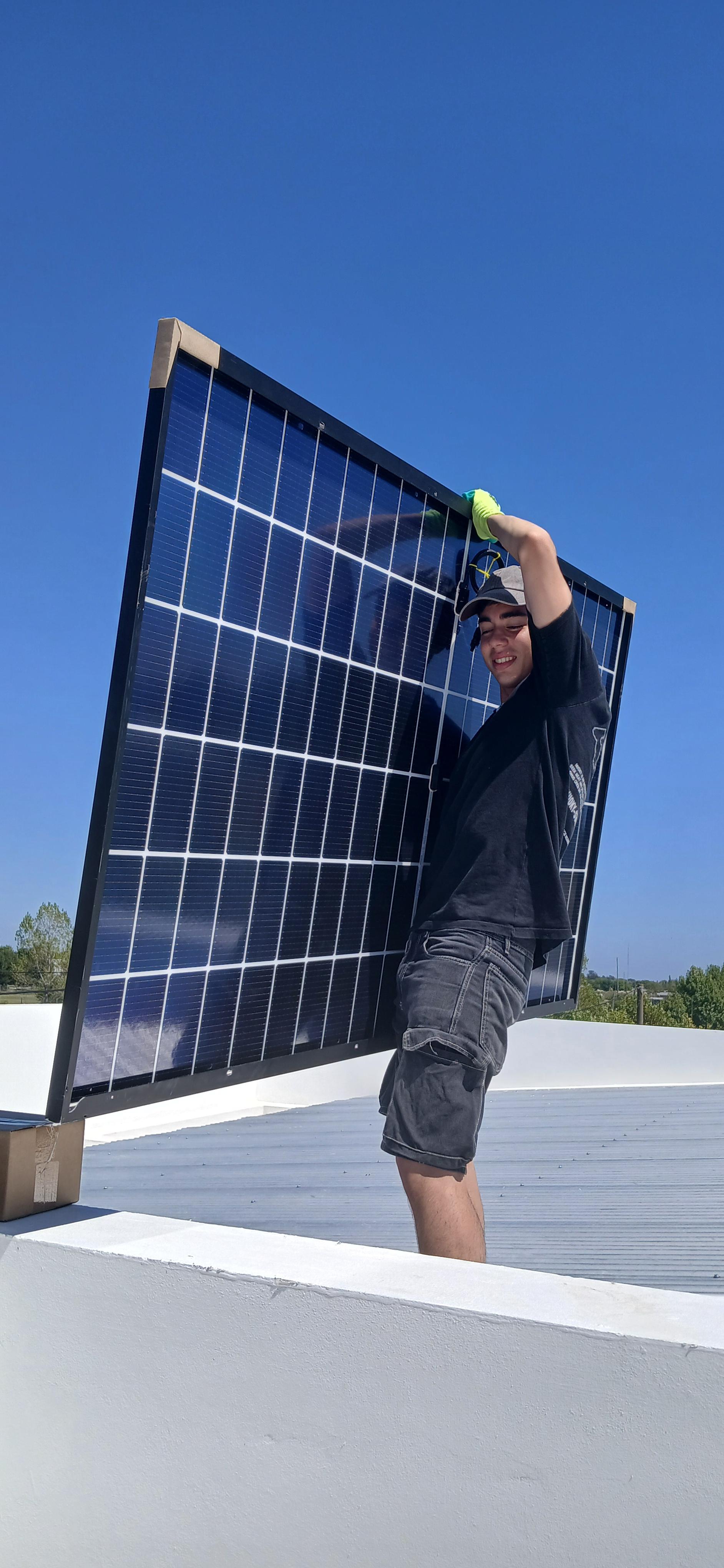 Panel Solar 500w Mono Marco Negro Bifacial